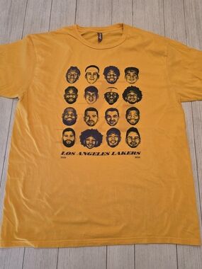 Los Angeles Lakers 2025-2026 Playoff Roster Face T-Shirt